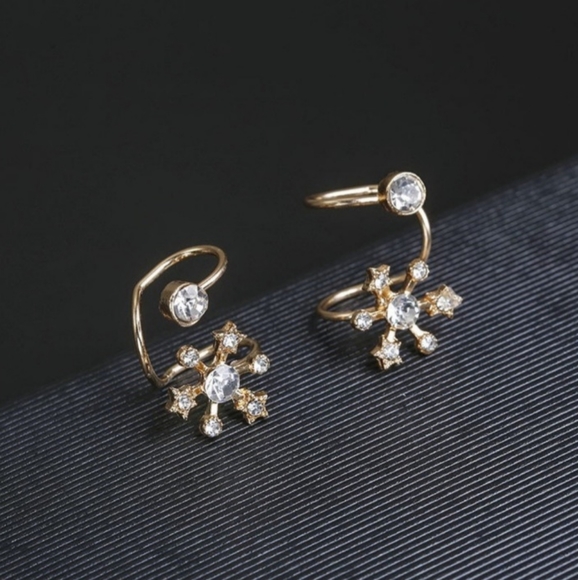 Private Label Jewelry - Snowflake Ear Cuffs